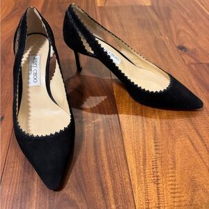 Jimmy Choo Black Suede Heels